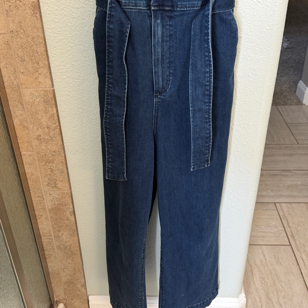 PAIGE Blue Denim Jumpsuit - Picture 5 of 16